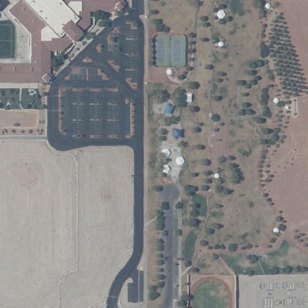 Aerial photo of Police Memorial Park