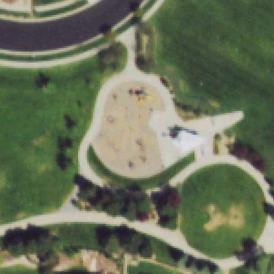 Aerial photo of Polk Park