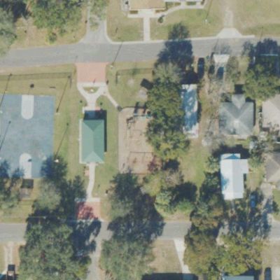 Aerial view of Pollard Playground