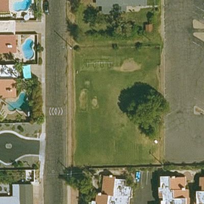 Aerial view of Pomelo Dog Park