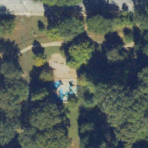 Aerial view of Poncey-Highland Playground