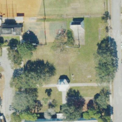 Aerial view of Potter Park & Gymnasium