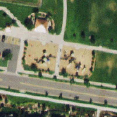 Aerial photo of Prairie Sky Park Playground