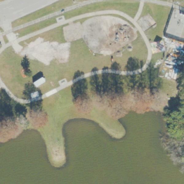 Aerial view of Prince Hall Park