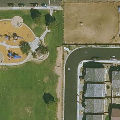 Aerial view of Princess Park Horseshoes Court