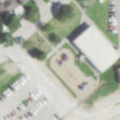 Aerial photo of Pyburn Elementary Spark Park