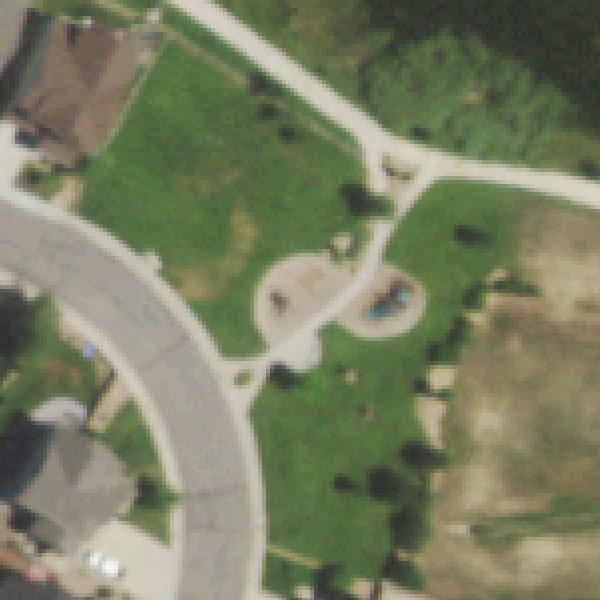 Aerial photo of Race Street Playground