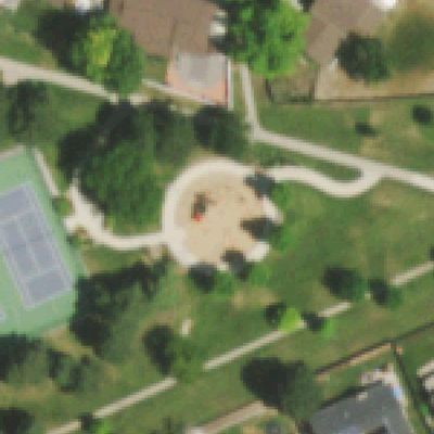 Aerial photo of Rainbow Park