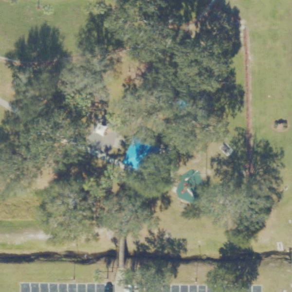 Aerial view of Rainbow Park