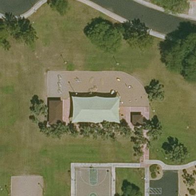 Aerial view of Rancho Del Mar Park Playground