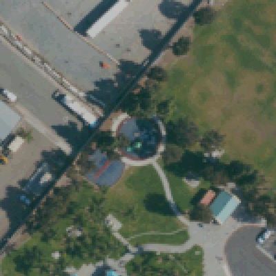 Aerial view of Rango Memorial Playground