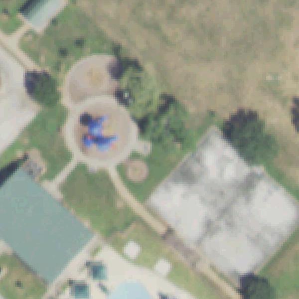 Aerial photo of Red Bluff Park