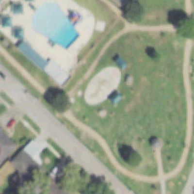 Aerial photo of Red Bluff Park Splash Pad