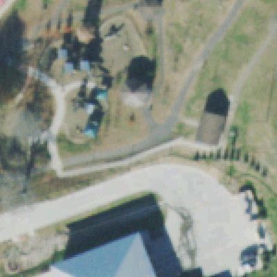 Aerial photo of Red Caboose Park