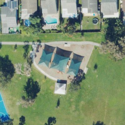 Aerial view of Reflections Park
