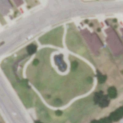 Aerial photo of Remington Place Park playground