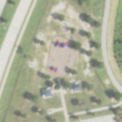 Aerial photo of Richard & Meg Weekley Park