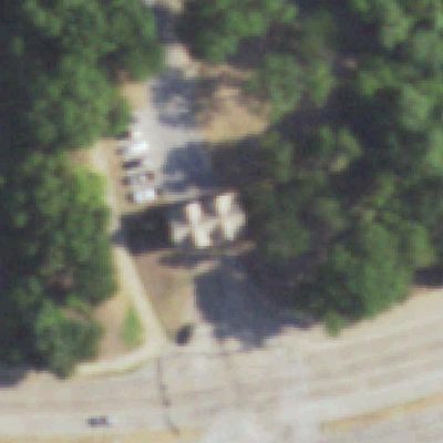 Aerial view of River Legacy Parks South Entrance