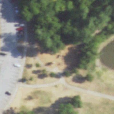Aerial view of River Legacy Playgrounds
