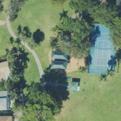 Aerial view of River Run Park