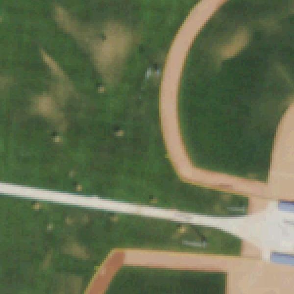 Aerial photo of Riverwalk Ballfield Park