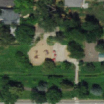 Aerial photo of Robert H. McWilliams Park Playground
