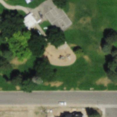 Aerial photo of Robinson Park Playground
