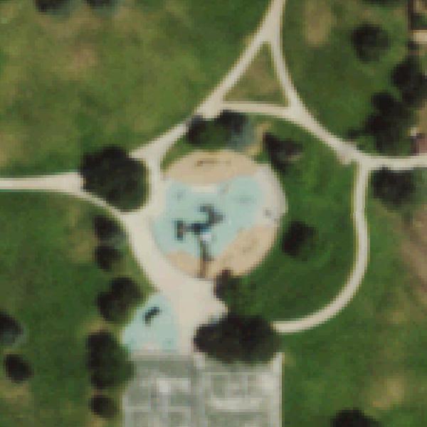 Aerial photo of Rocky Ridge Park Playground