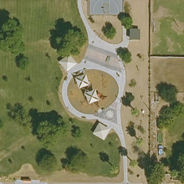 Aerial view of Roesley Park