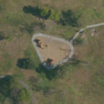 Aerial view of Rohr Park Playground