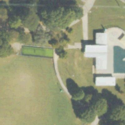 Aerial view of Rosa L. Burney Park