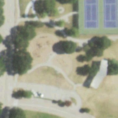 Aerial view of Rose Haggar Park