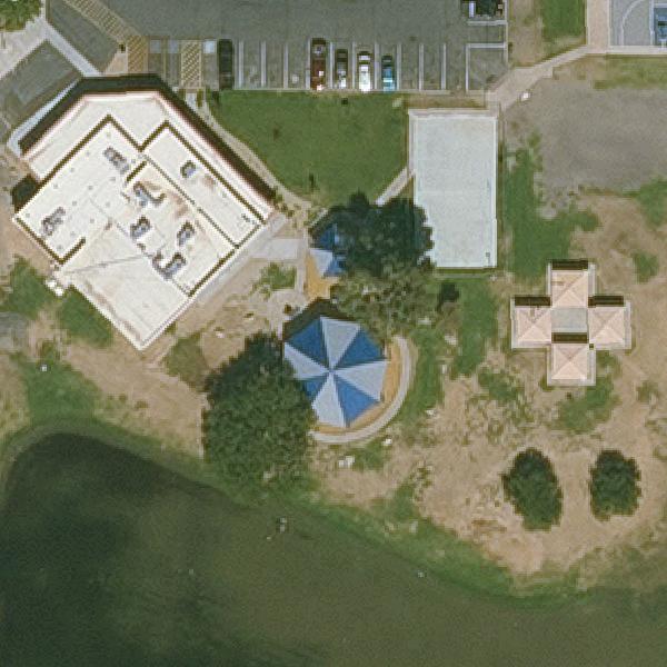 Aerial view of Rose Lane Park