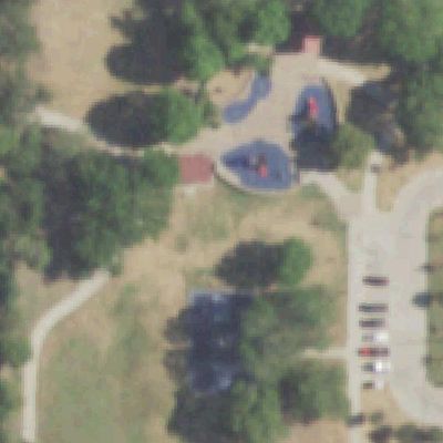 Aerial view of Rose Meadows Park