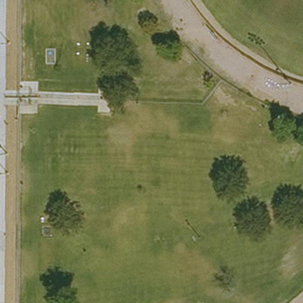 Aerial view of Rose Mofford Dog Park