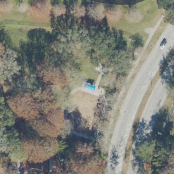 Aerial view of Rosemont Park