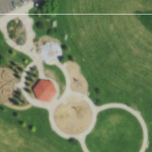 Aerial photo of Ruby Hill Park Playground