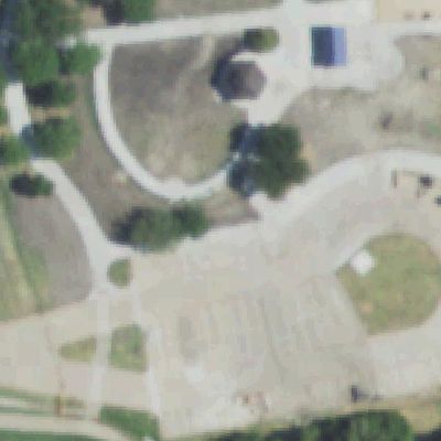 Aerial view of Russell Creek Playground
