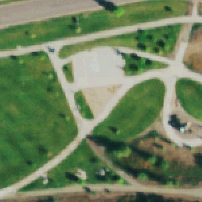 Aerial photo of Saddle Brook Park