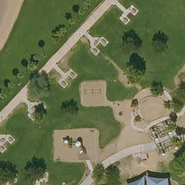 Aerial view of Sahuaro Ranch Park