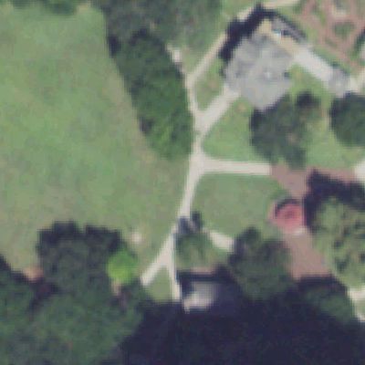 Aerial photo of Sam Houston Park