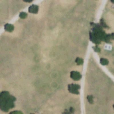 Aerial view of Samuell Farm
