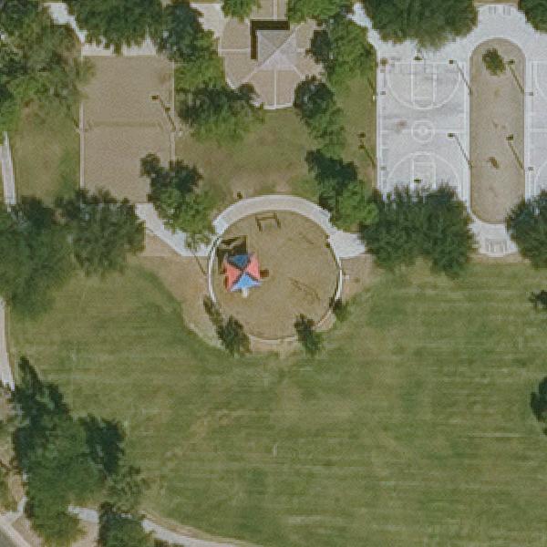 Aerial view of San Marcos Park