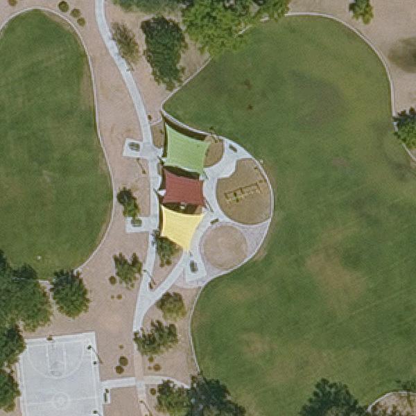 Aerial view of San Tan Park Playground