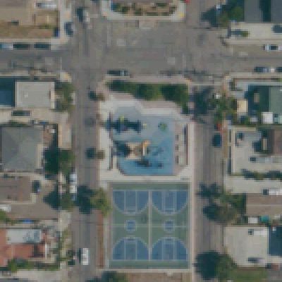Aerial view of San Ysidro Community Park Playground