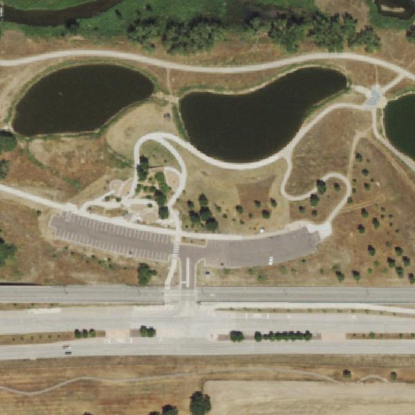 Aerial photo of Sand Creek Park