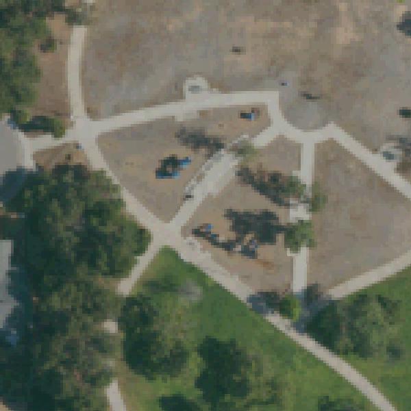 Aerial view of Sandburg Park
