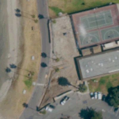 Aerial view of Santa Clara Point Playground