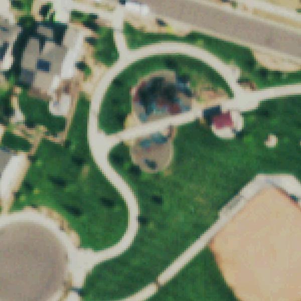Aerial photo of Sarah George Park