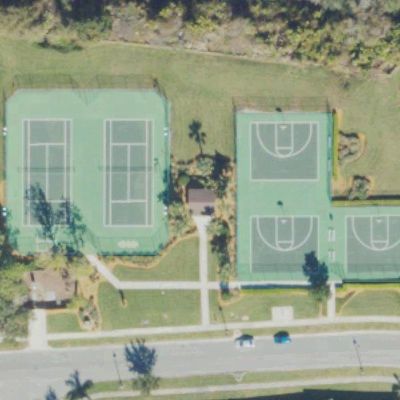 Aerial view of Sawgrass Tennis & Basketball Court